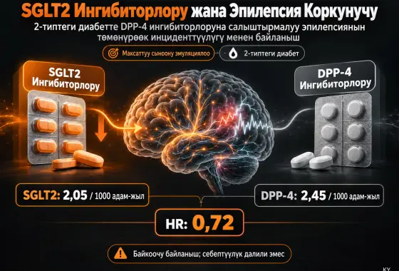2-Типтеги Диабетте SGLT2 Ингибиторлору менен Эпилепсия Коркунучунун DPP-4 Ингибиторлоруна Салыштырмалуу Терс Байланышы: Максаттуу Сыноону Эмуляциялоо