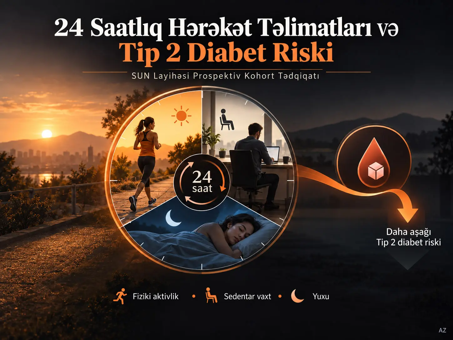 24 Saatlıq Hərəkət Təlimatlarına Uyğunluq və Tip 2 Diabet Riski: SUN Layihəsindən Prospektiv Kohort Nəticələri