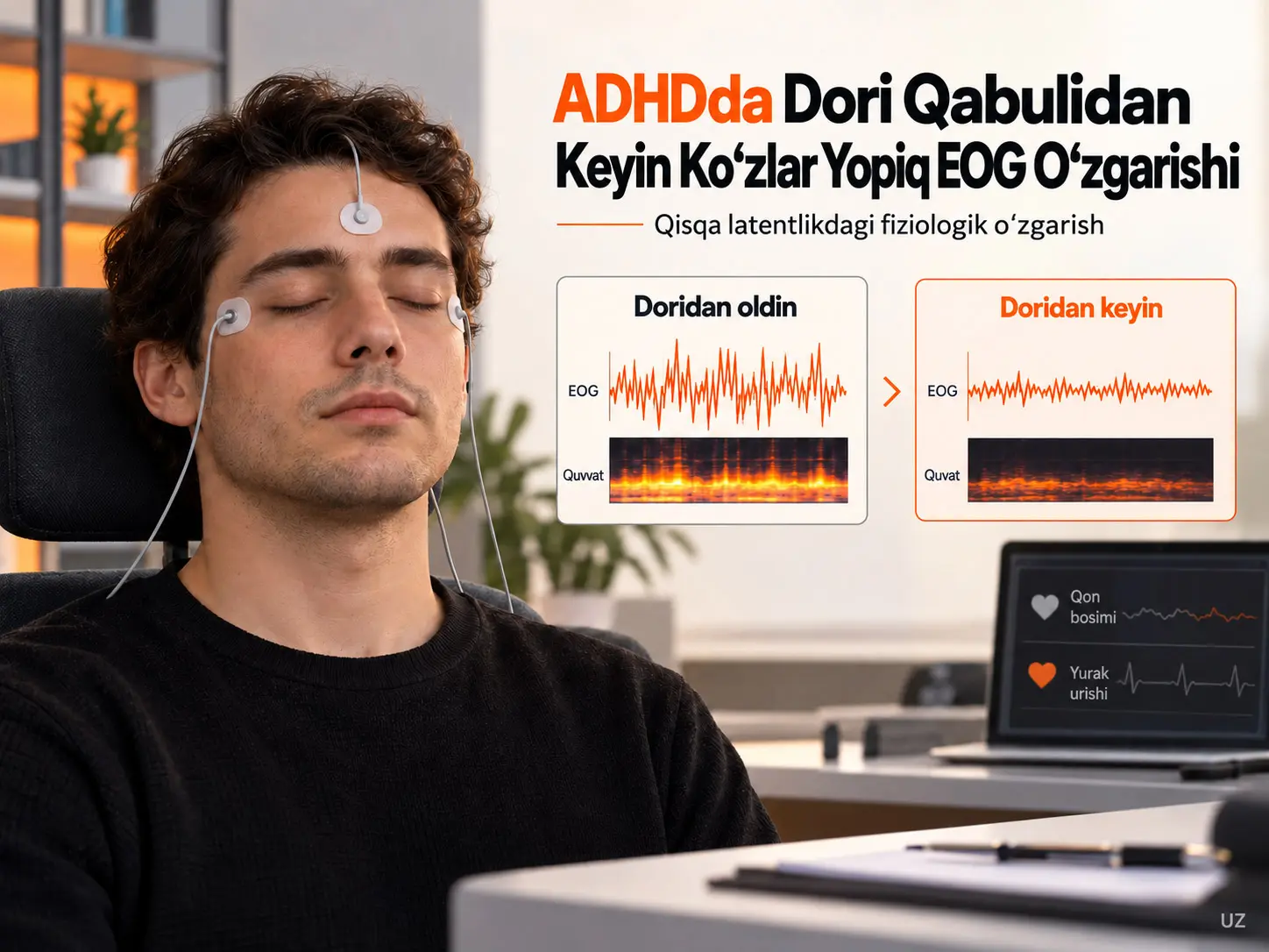 ADHDda Dori Qabul Qilingandan Keyin Ko‘zlar Yopiq EOGda Qisqa Latentlikdagi O‘zgarishlar