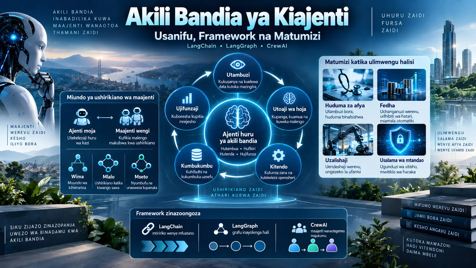 Agentic AI inafanyaje kazi? Usanifu wa maajenti, kumbukumbu, matumizi ya zana na mifumo ya akili bandia yenye maajenti wengi