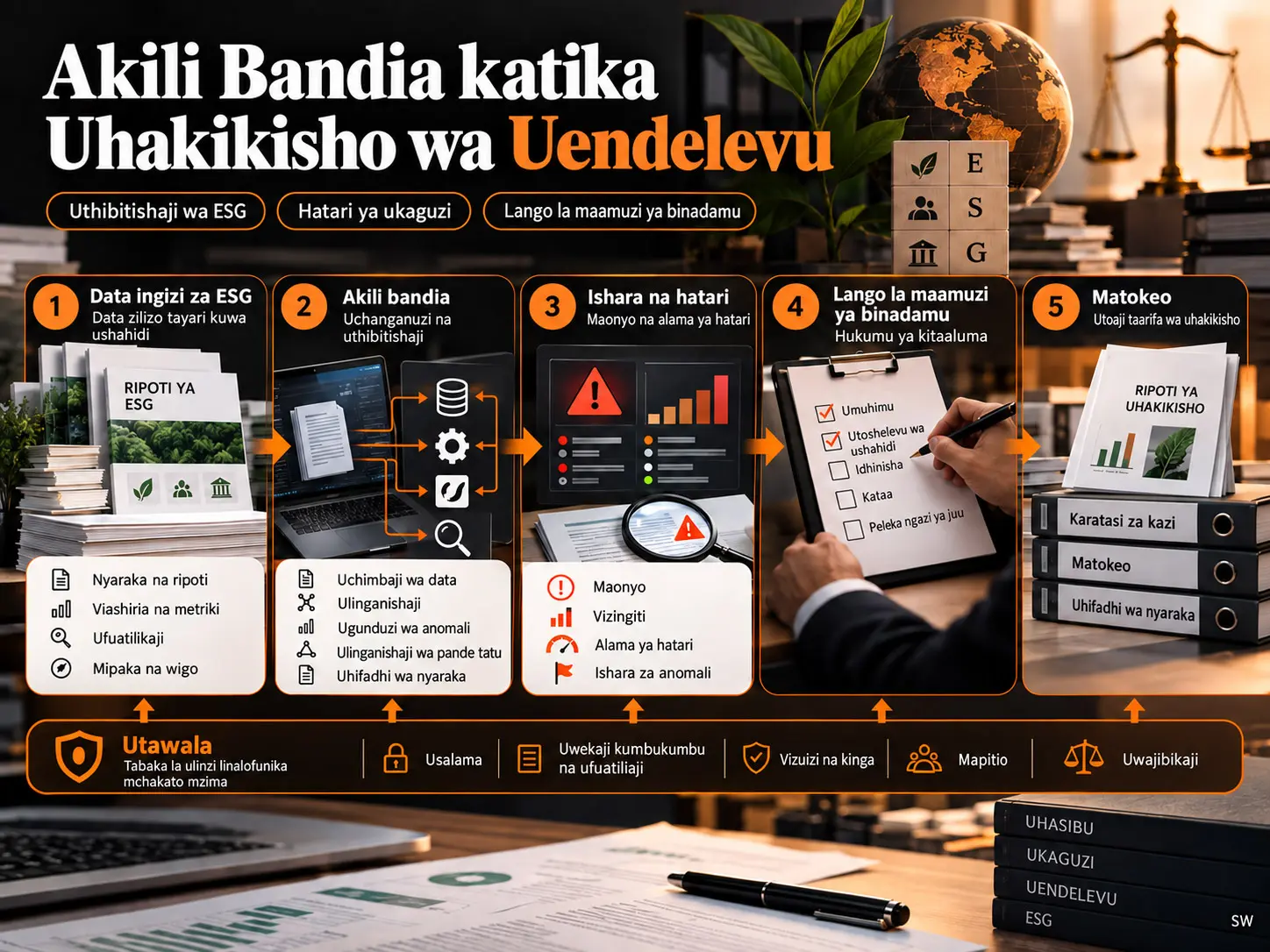 Akili Bandia katika Uhakikisho wa Uendelevu: Changamoto za Uhasibu, Hatari za Ukaguzi na Mfumo wa Matumizi Yenye Uwajibikaji kwa Uthibitishaji wa ESG