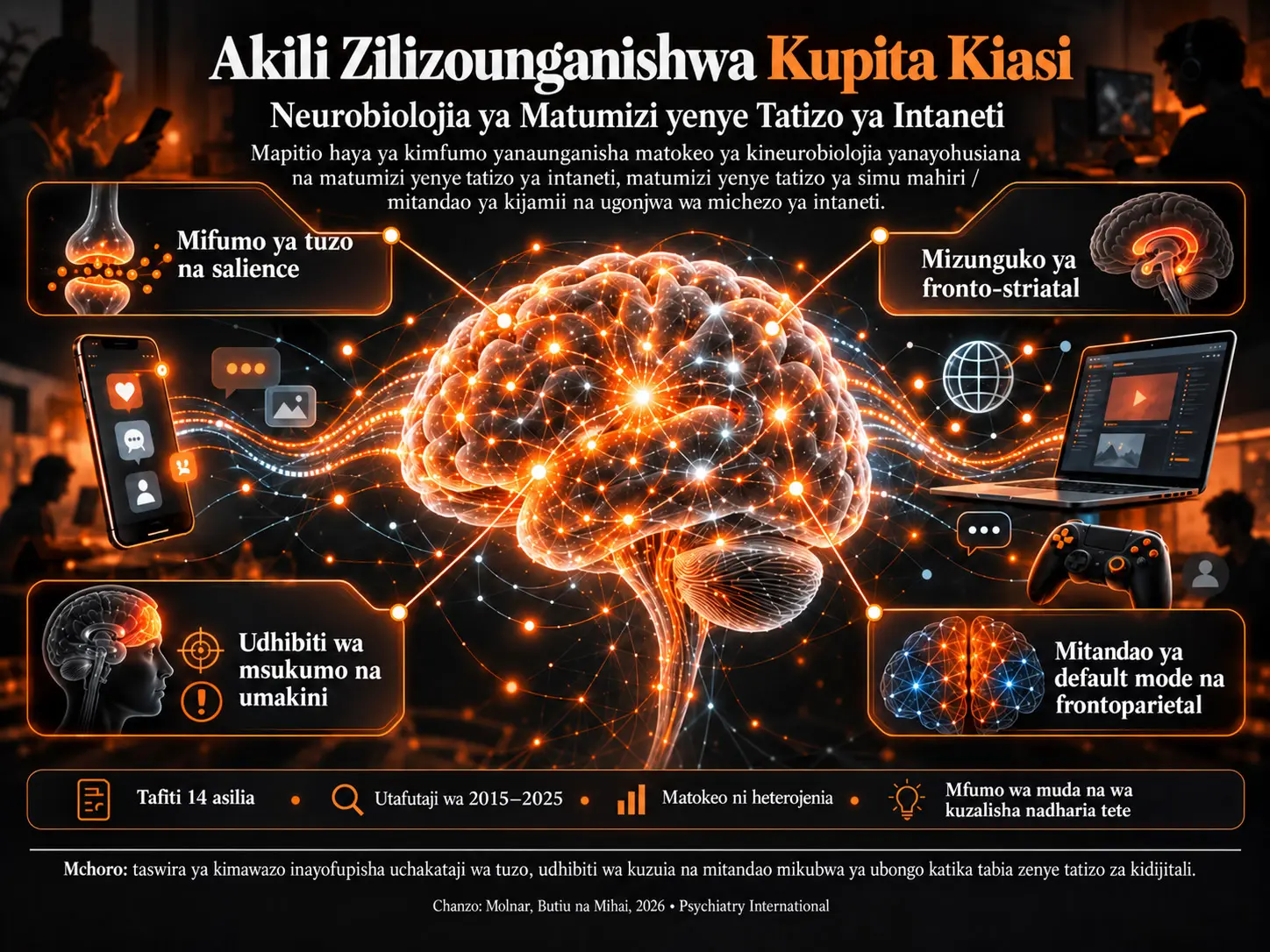 Akili Zilizounganishwa Kupita Kiasi: Mapitio ya Kimfumo ya Neurobiolojia ya Matumizi yenye Tatizo ya Intaneti