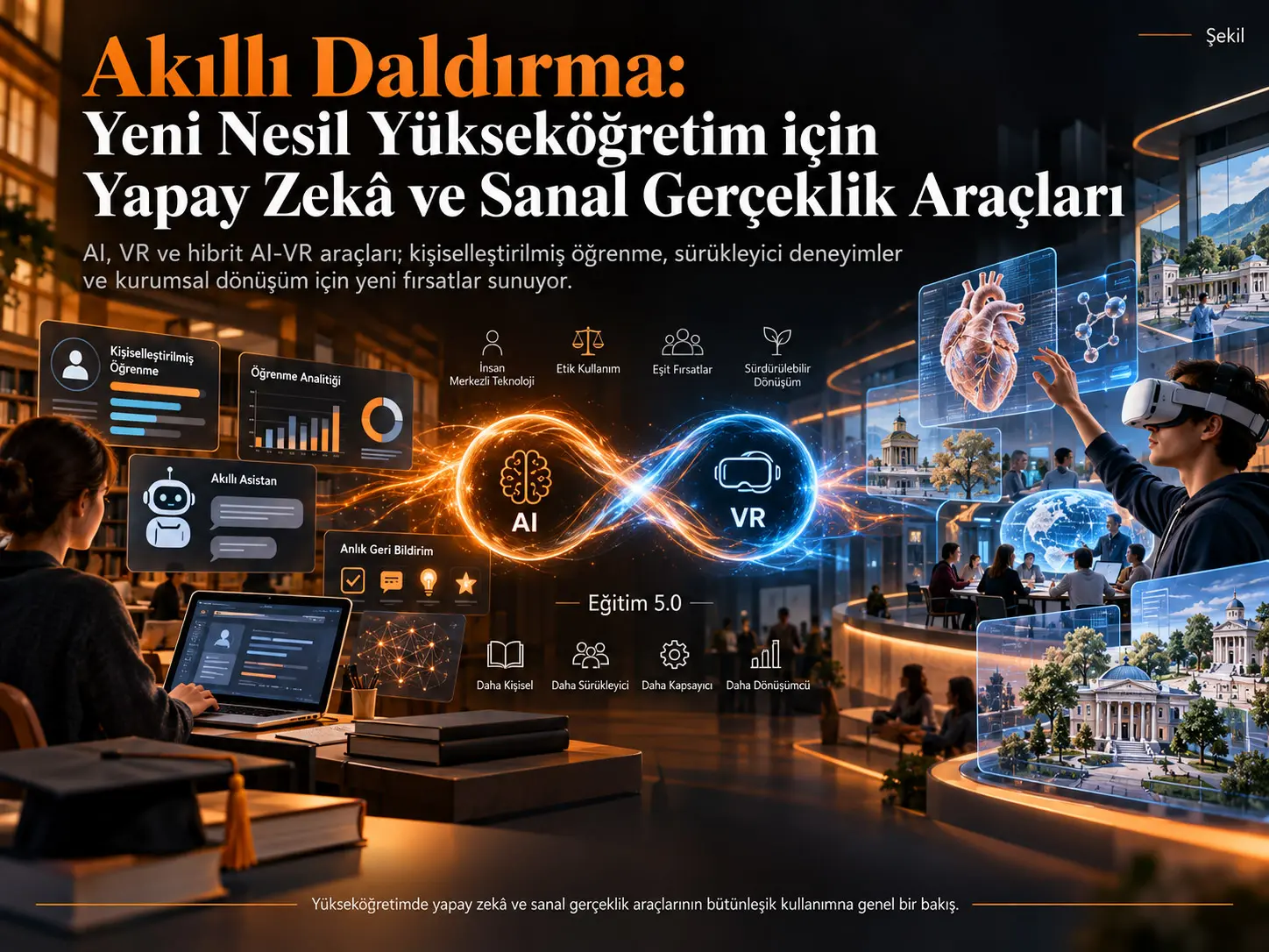 Akıllı Daldırma: Yeni Nesil Yükseköğretim için Yapay Zekâ ve Sanal Gerçeklik Araçları