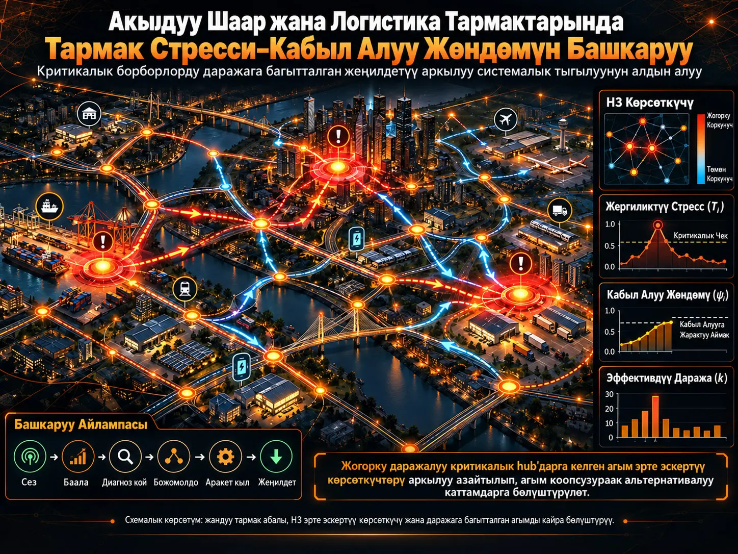 Акылдуу Шаар жана Логистика Тармактарында Тармак Стресси–Кабыл Алуу Жөндөмүн Башкаруу
