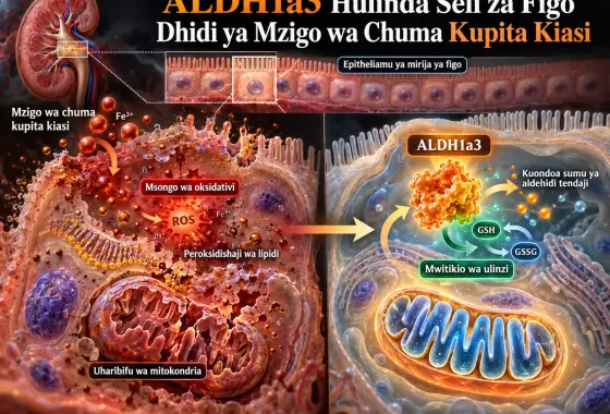 ALDH1a3 Hulinda Seli za Epitheliamu za Mirija ya Figo Dhidi ya Msongo wa Oksidativi na Uharibifu wa Mitokondria Unaosababishwa na Mzigo wa Chuma Kupita Kiasi