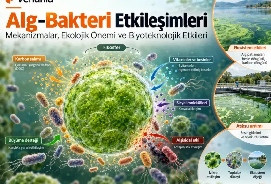 Alg–Bakteri Etkileşimleri: Mekanizmalar, Ekolojik Önemi ve Biyoteknolojik Etkileri