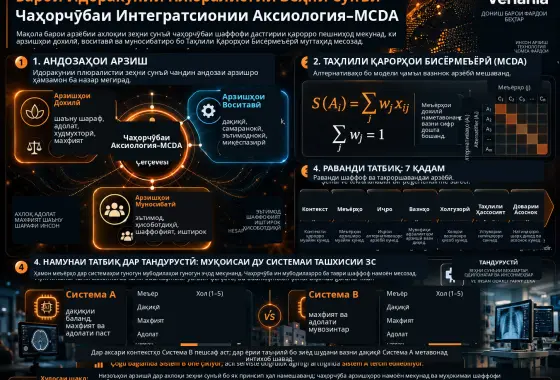Амалӣ Сохтани Идоракунии Плюралистии Зеҳни Сунъӣ бо Чаҳорчӯбаи Интегратсионии Аксиология–MCDA
