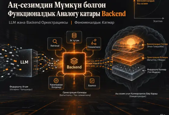 Аң-сезимдин Мүмкүн болгон Функционалдык Аналогу катары Backend: Көңүлдү Тил Моделинен Оркестрация Катмарына Буруу