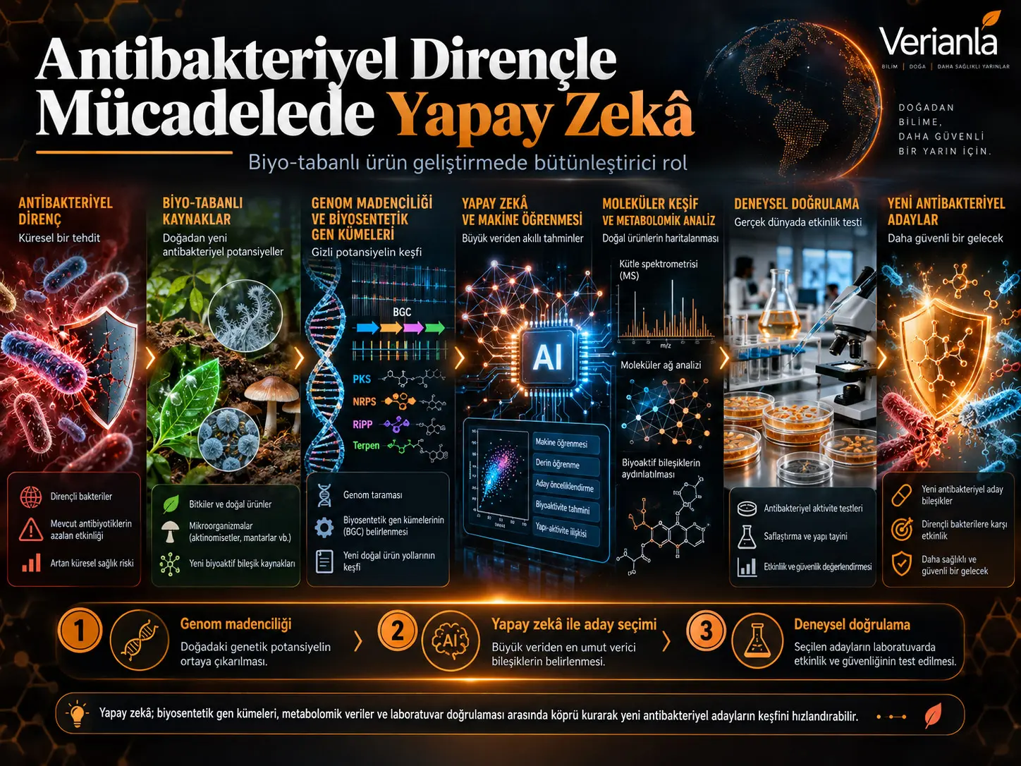 Antibakteriyel Dirençle Mücadelede Yapay Zekâ: Biyo-Tabanlı Ürün Geliştirmedeki Bütünleştirici Rolü