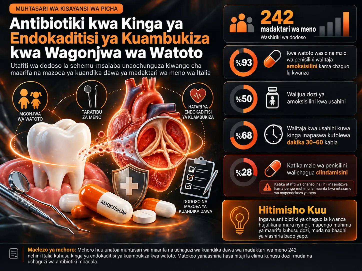 Antibiotiki kwa Kinga ya Endokaditisi ya Kuambukiza kwa Wagonjwa wa Watoto: Maarifa na Mazoea ya Kuandika Dawa ya Madaktari wa Meno wa Italia