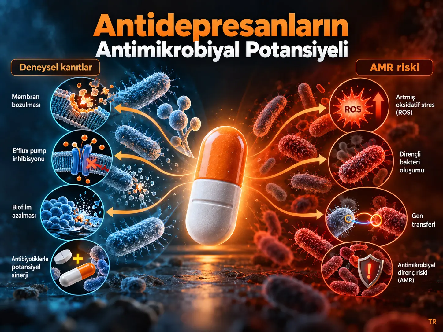 Antidepresanların Antimikrobiyal Potansiyeli: Deneysel Kanıtlar, Direnç Riski ve Klinik Uygulamaya Geçişin Sınırları