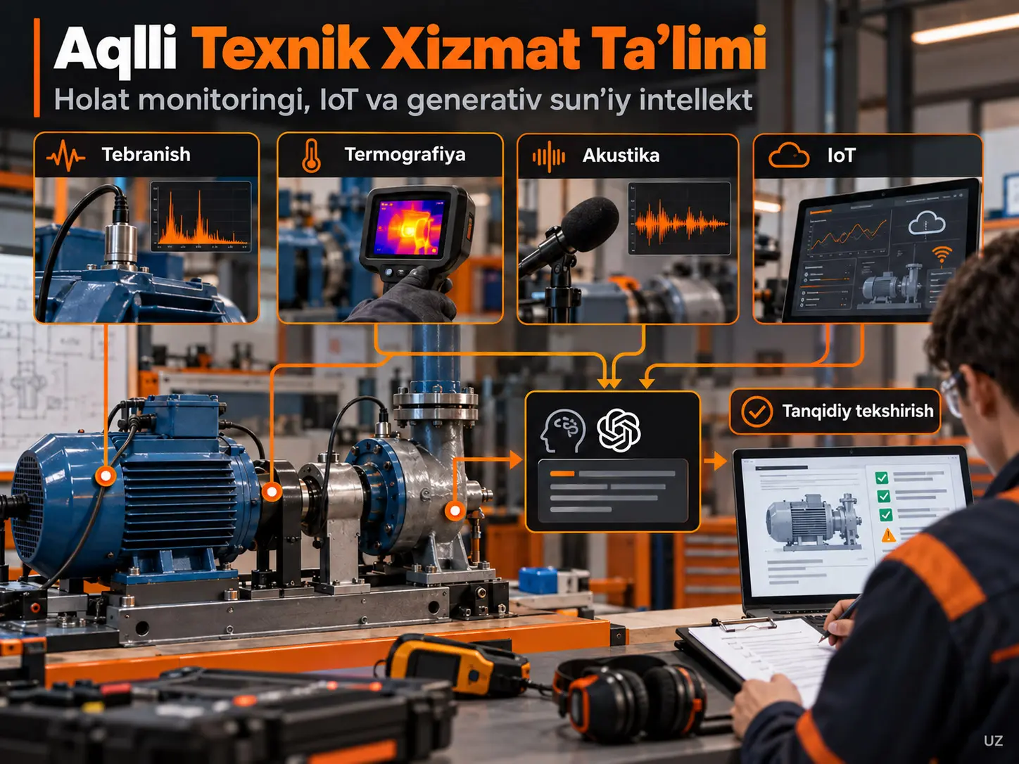 Aqlli Texnik Xizmat uchun Kompetensiyaga Asoslangan Ta’lim Metodologiyasi: Holat Monitoringini, IoT va Generativ Sun’iy Intellektni Integratsiya Qilish