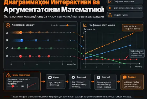 Аргументатсияи Математикии Хонандагон Бо Диаграммаҳои Интерактивии Роҳнамо: Таҳқиқоти Як Маврид Оид ба Ихтилофи Семиотикӣ ва Ташаккули Раддия