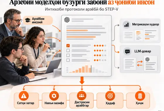 Арзёбии Моделҳои Бузурги Забонӣ аз Ҷониби Инсон: Баррасӣ ва Чаҳорчӯбаи Интихоби Протокол