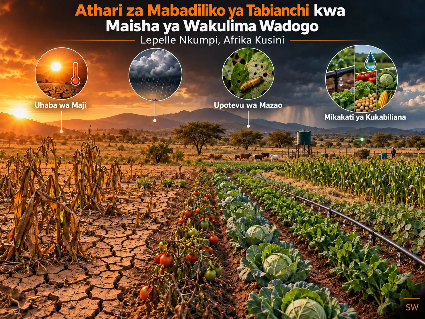 Athari za Mabadiliko ya Tabianchi kwa Maisha ya Wakulima Wadogo wa Mazao katika Eneo la Lepelle Nkumpi, Mkoa wa Limpopo, Afrika Kusini