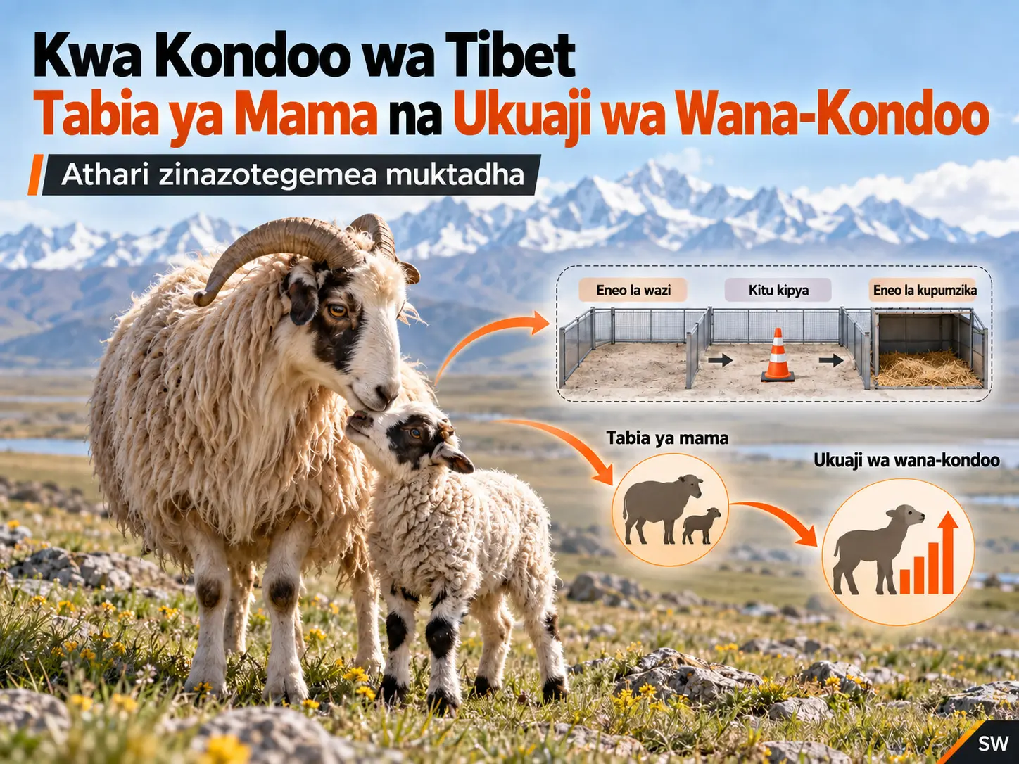 Athari Zinazotegemea Muktadha za Tabia ya Mama kwa Ukuaji wa Wana-Kondoo wa Tibet