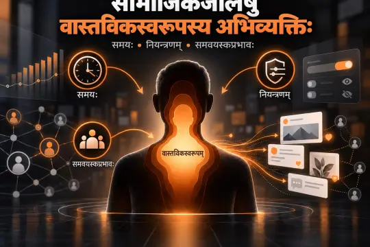 आत्मानं प्रकटीकरोमि, अतः अस्मि: सामाजिकजालस्थलेषु समयः, नियन्त्रणं, वास्तविकस्वरूपस्य अभिव्यक्तिश्च