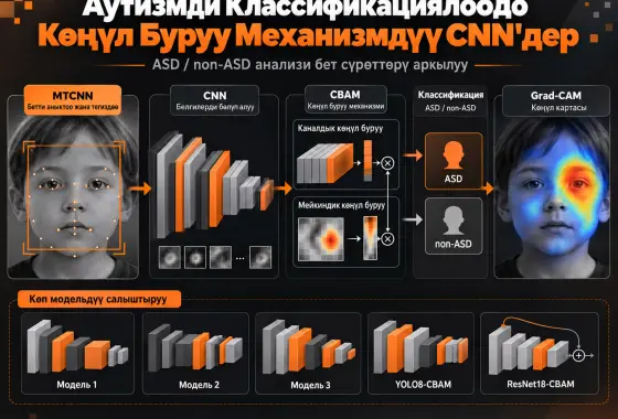 Аутизм Спектринин Бузулушун Классификациялоо Үчүн Көңүл Буруу Механизмдүү Көп Архитектуралуу Конволюциялык Нейрон Тармактары
