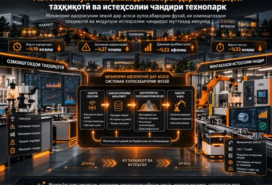 Автоматикунонии Раванди Идоракунӣ дар Минтақаҳои Таҳқиқотӣ ва Истеҳсолоти Чандири Технопарк