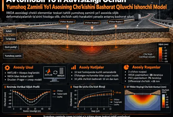Avtomobil Yoʻli Xavfsizligi Uchun Yumshoq Zaminli Yoʻl Asosining Choʻkishini Bashorat Qiluvchi Ishonchli Model