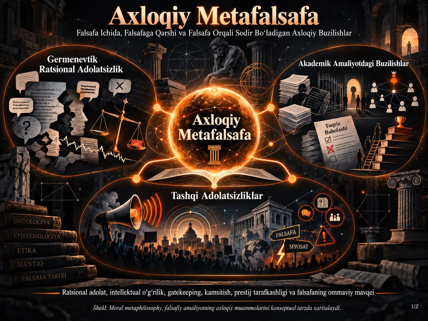 Axloqiy Metafalsafa: Falsafa Ichida, Falsafaga Qarshi va Falsafa Orqali Sodir Bo‘ladigan Axloqiy Buzilishlarni O‘rganish