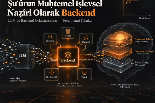 Backend, Şuʿûrun Muḥtemel İşlevsel Bir Naẓîri Olarak: Naẓarı Dil Modelinden Orkestrasyon Ṭabaḳasına Tevcih Etmek