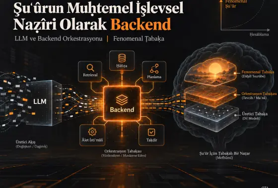 Backend, Şuʿûrun Muḥtemel İşlevsel Bir Naẓîri Olarak: Naẓarı Dil Modelinden Orkestrasyon Ṭabaḳasına Tevcih Etmek
