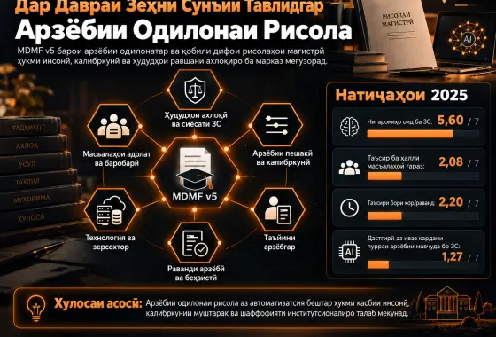 Баҳогузории Одилона дар Давраи Зеҳни Сунъии Тавлидгар: Муаррифии Чаҳорчӯбаи Баҳогузории Рисолаи Магистрӣ
