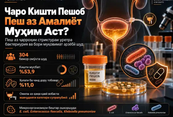 Бактериурияи Пеш Аз Ҷарроҳӣ ва Муқовимати Зиддимикробӣ дар Мардоне, ки Ҷарроҳии Тангии Уретраро Мегузаронанд