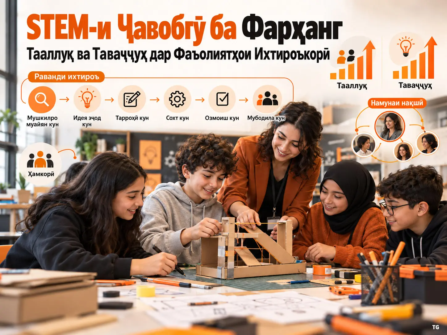 Барномаи Таълимии STEM-и Ҷавобгӯ ба Фарҳанг ва Наздикӣ ба Хонандагон Дарки Тааллуқ ва Таваҷҷуҳи Хонандагони Мактаби Миёнаро дар Фаъолиятҳои Ихтироъкорӣ Чӣ Гуна Тағйир Медиҳад?