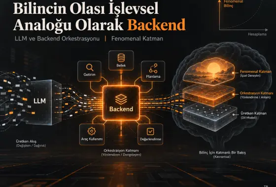 Bilincin Olası İşlevsel Bir Analoğu Olarak Arka Uç: Dikkati Dil Modelinden Orkestrasyon Katmanına Yönlendirmek