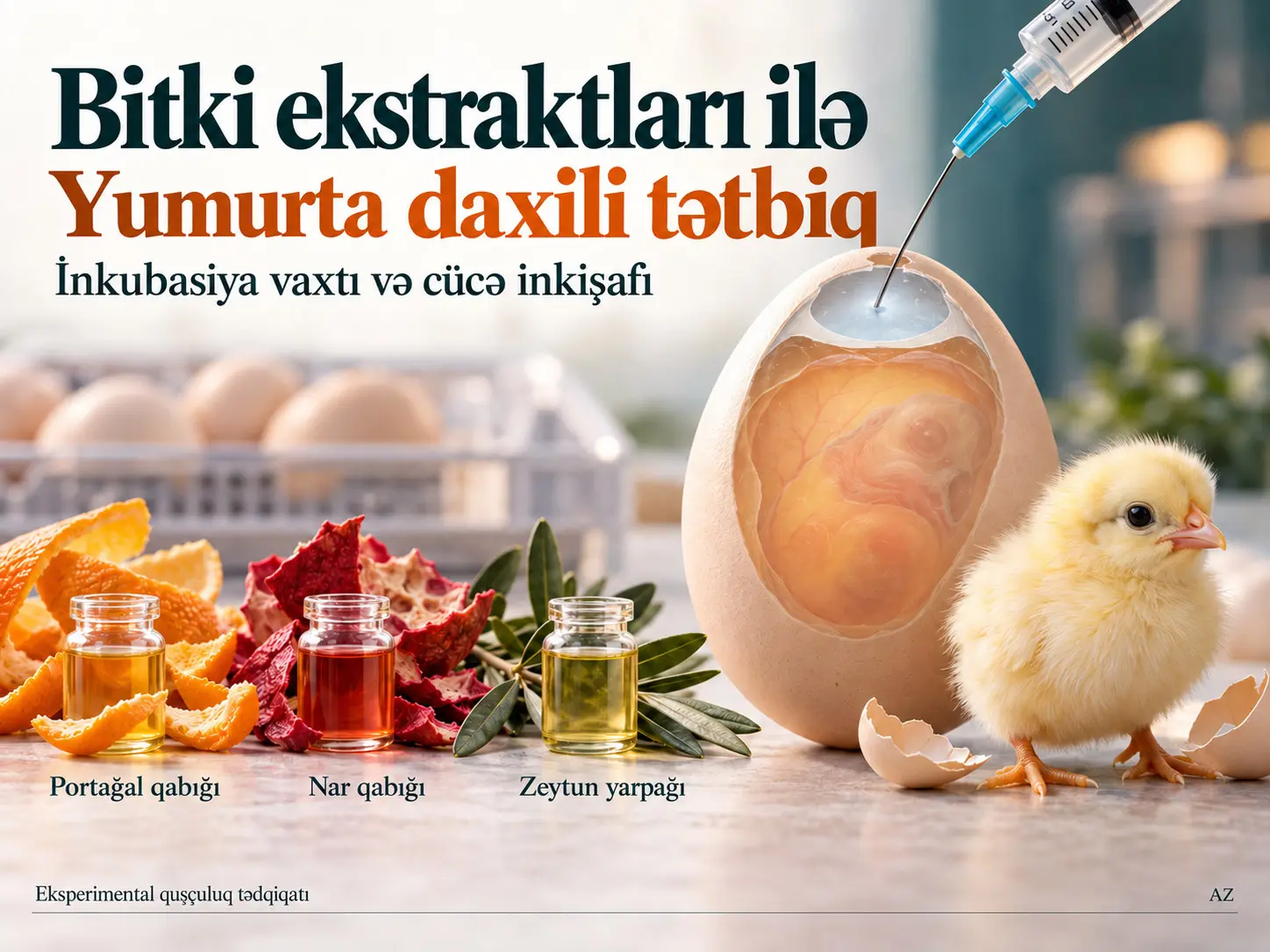 Bitki Mənşəli Yan Məhsulların Yumurta Daxili İnyeksiya Vaxtının İnkubasiya Xüsusiyyətlərinə, İstehsal Performansına və Cücə Fiziologiyasına Təsiri