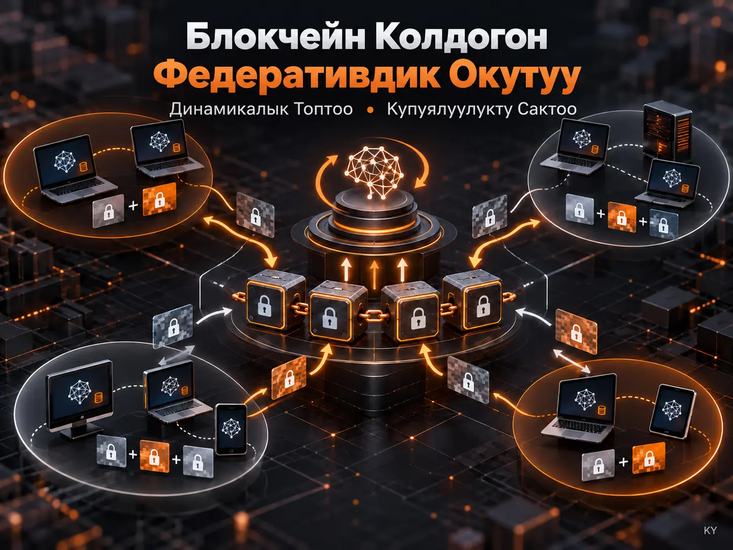 Блокчейн Колдогон Федеративдик Окутуу: Динамикалык Топтоосу Бар Купуялуулукту Сактоочу Алкак