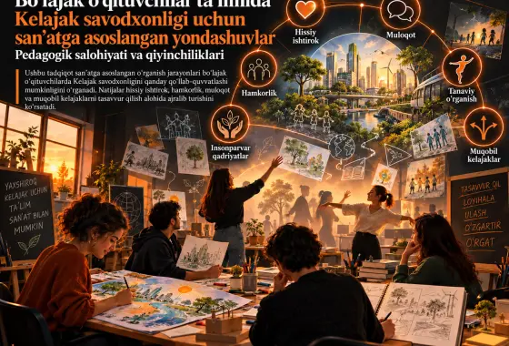 Boʻlajak oʻqituvchilar taʼlimida Kelajak savodxonligi uchun sanʼatga asoslangan yondashuvlar: pedagogik salohiyati va qiyinchiliklari