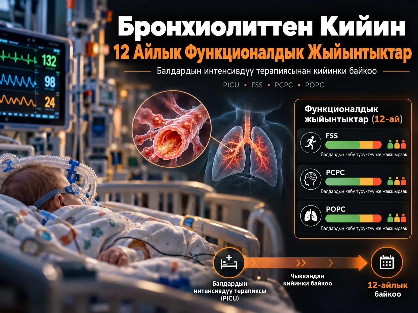 Бронхиолиттен Улам Балдардын Интенсивдүү Терапиясына Жаткырылгандан Кийинки Узак Мөөнөттүү Функционалдык Жыйынтыктар: 12 Айлык Когорттук Изилдөө