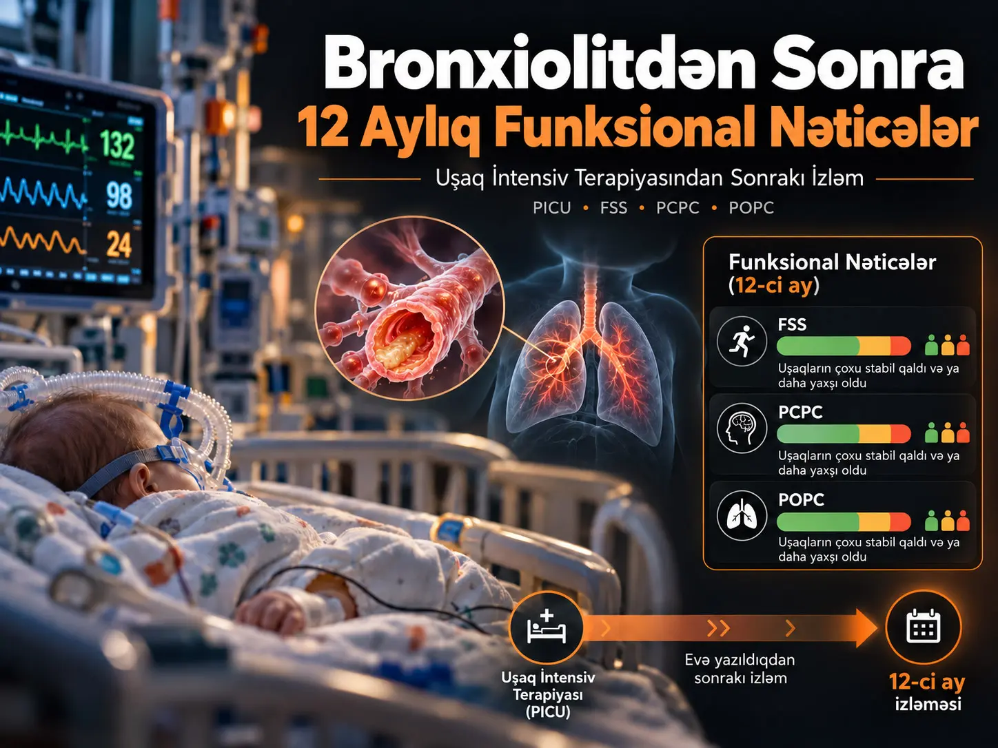 Bronxiolit Səbəbilə Uşaq İntensiv Terapiyasına Yerləşdirildikdən Sonra Uzunmüddətli Funksional Nəticələr: 12 Aylıq Kohort Tədqiqatı