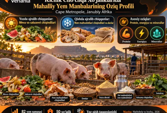 Cape Metropole, Janubiy Afrikadagi Kichik Xoʻjaliklarda Mahalliy Choʻchqa Yemi Manbalarining Oziq Profilini Aniqlash