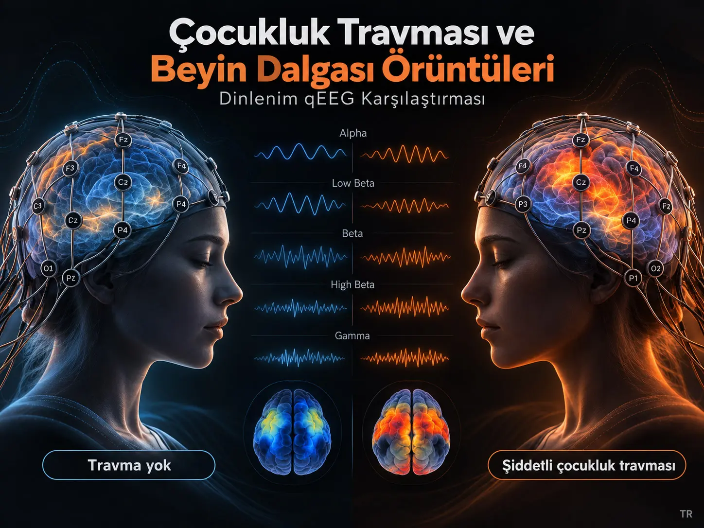 Çocukluk Travması ve Beyin Dalgası Örüntüleri: Travmadan Etkilenen ve Etkilenmeyen Bireyler Arasında qEEG Karşılaştırması