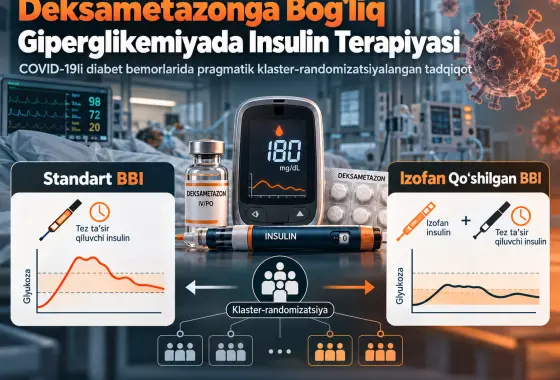COVID-19 bilan Kasallangan Diabet Bemorlarida Deksametazonga Bog‘liq Giperglikemiya uchun Insulin Davolash: Pragmatik Klaster-Randomizatsiyalangan CRITICal Sinovi
