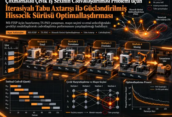 Çoxmərhələli Çevik İş Sexinin Cədvəlləşdirilməsi Problemi üçün İterasiyalı Tabu Axtarışı ilə Gücləndirilmiş Hissəcik Sürüsü Optimallaşdırması