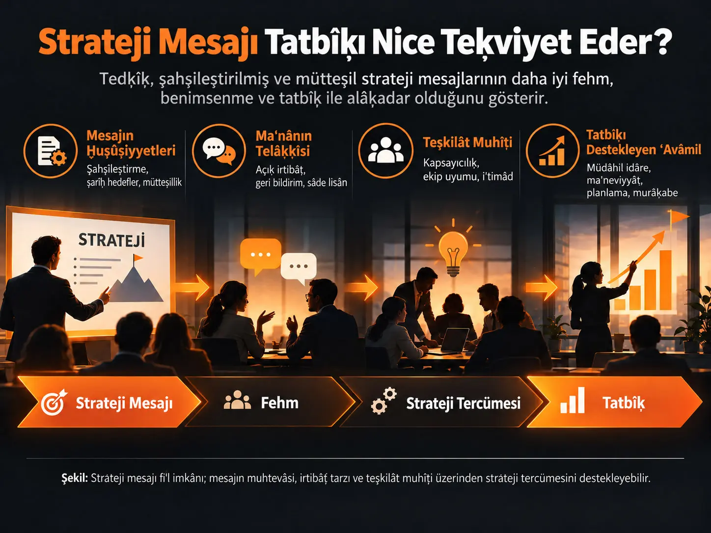 Daha Müʾessir Strateji Tatbîḳı İçün Strateji Tercümesine Vâsıṭa Olarak Strateji Mesajı Fiʿl İmkânının Tedḳîḳi