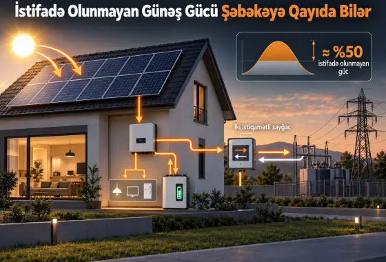Daha Yüksək Enerji Tariflərinə Alternativ: Kiçikmiqyaslı Quraşdırılmış Günəş Sistemlərində İstifadə Olunmayan Gücün Dəyərləndirilməsi