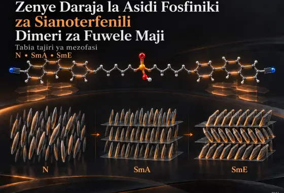 Dimeri za Fuwele Maji zenye Msingi wa Sianoterfenili Zilizofanyiwa Uamilishaji kwa Kikundi cha Daraja cha Asidi Fosfiniki