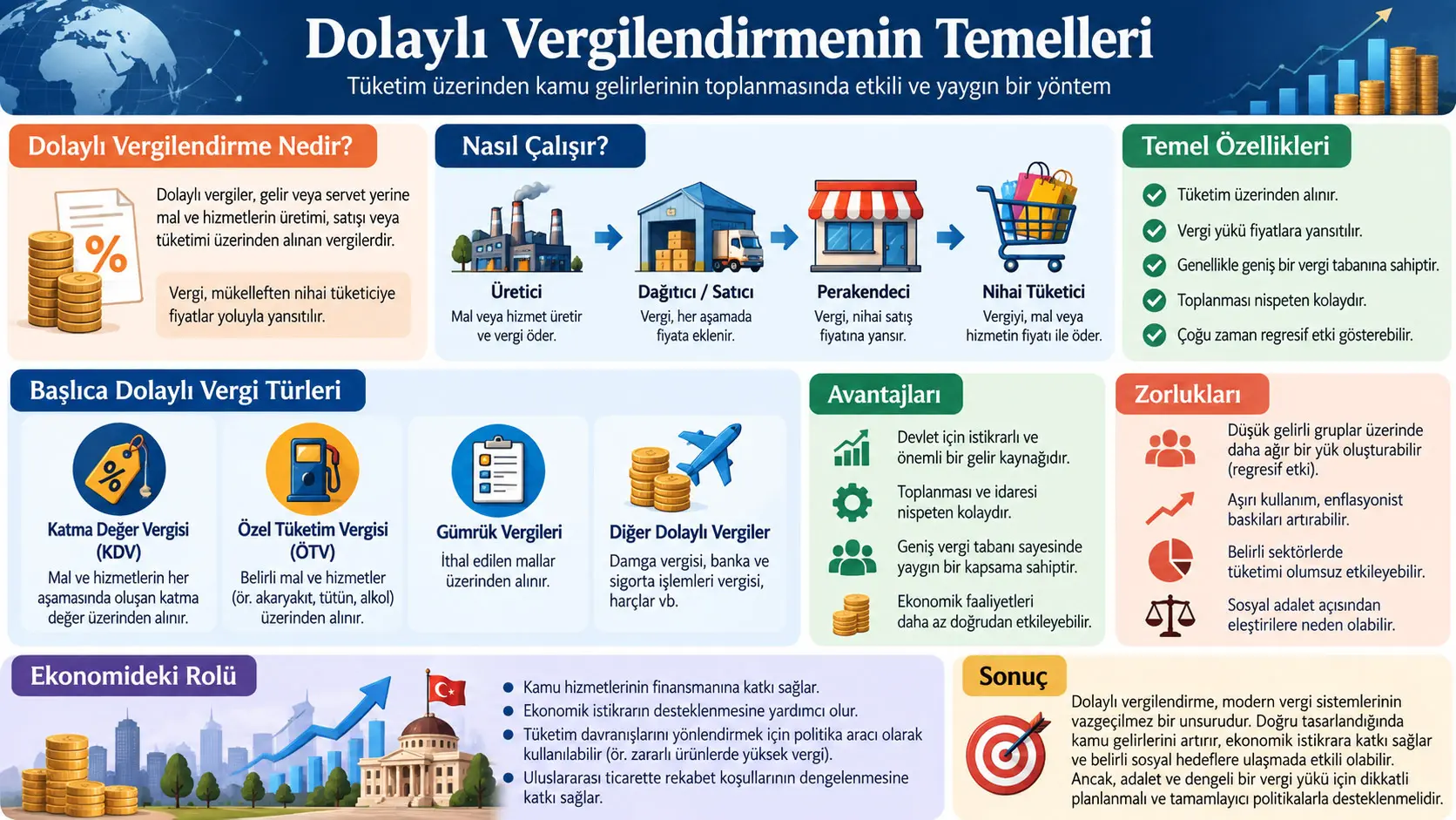 Dolaylı Vergilendirmenin Temelleri: Hukuki Yükümlülük, Ekonomik Vergi Yükü ve Vergi Sistemindeki Rolü