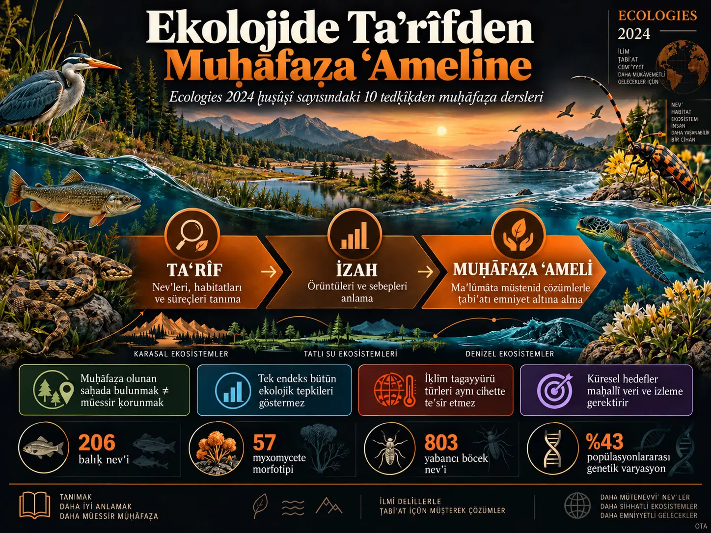 Ekolojide Taʿrîfden Muḥāfaẓa ʿAmeline: On Tedḳîḳ Biyoçeşitliliği Muḥāfaẓa İçün Neyi Gösteriyor?