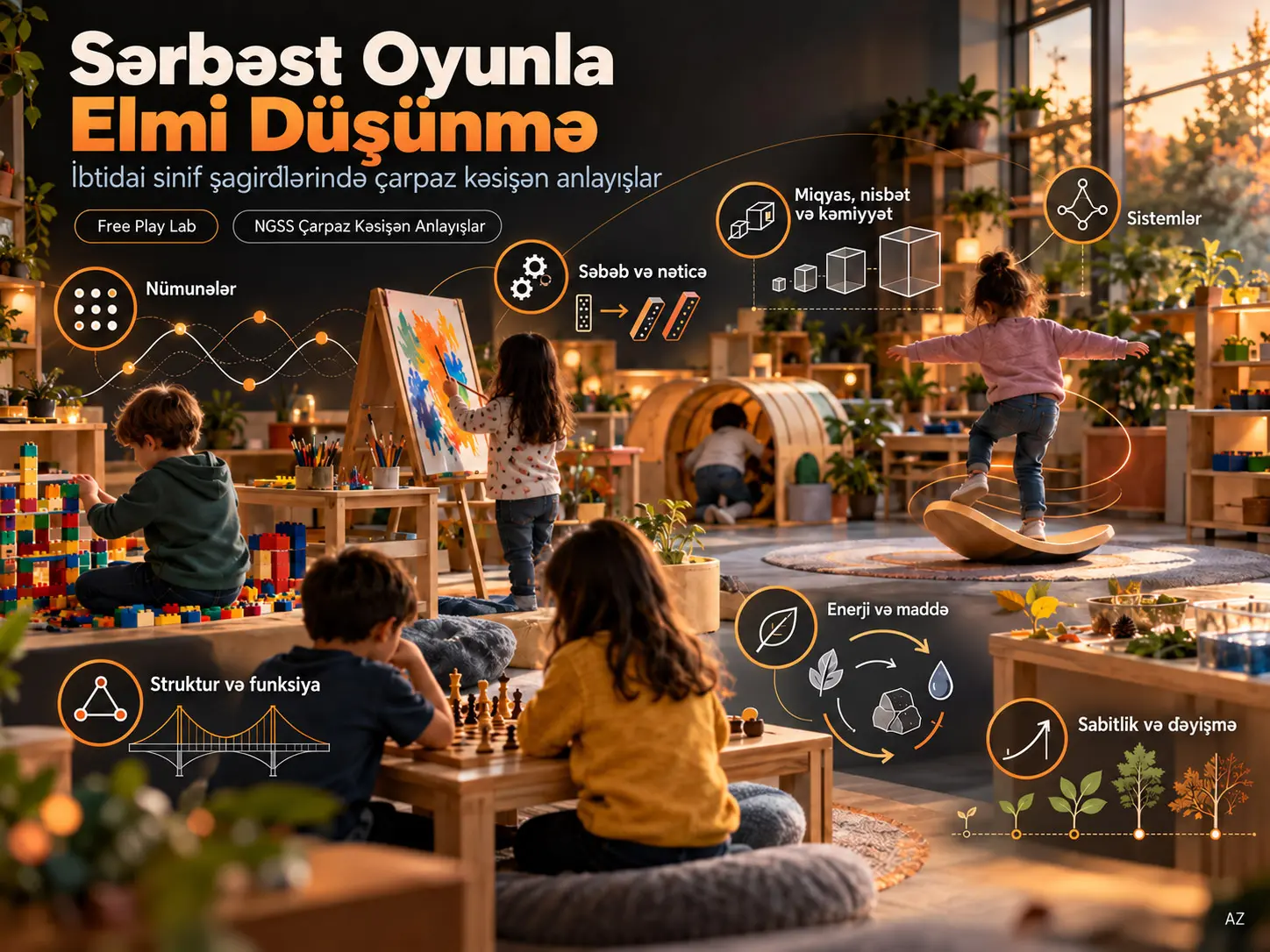 Elm fənlərində çarpaz kəsişən anlayışların sərbəst oyun vasitəsilə kəşfi: ibtidai sinif şagirdləri ilə 12 həftəlik, iki kohortlu tədqiqat