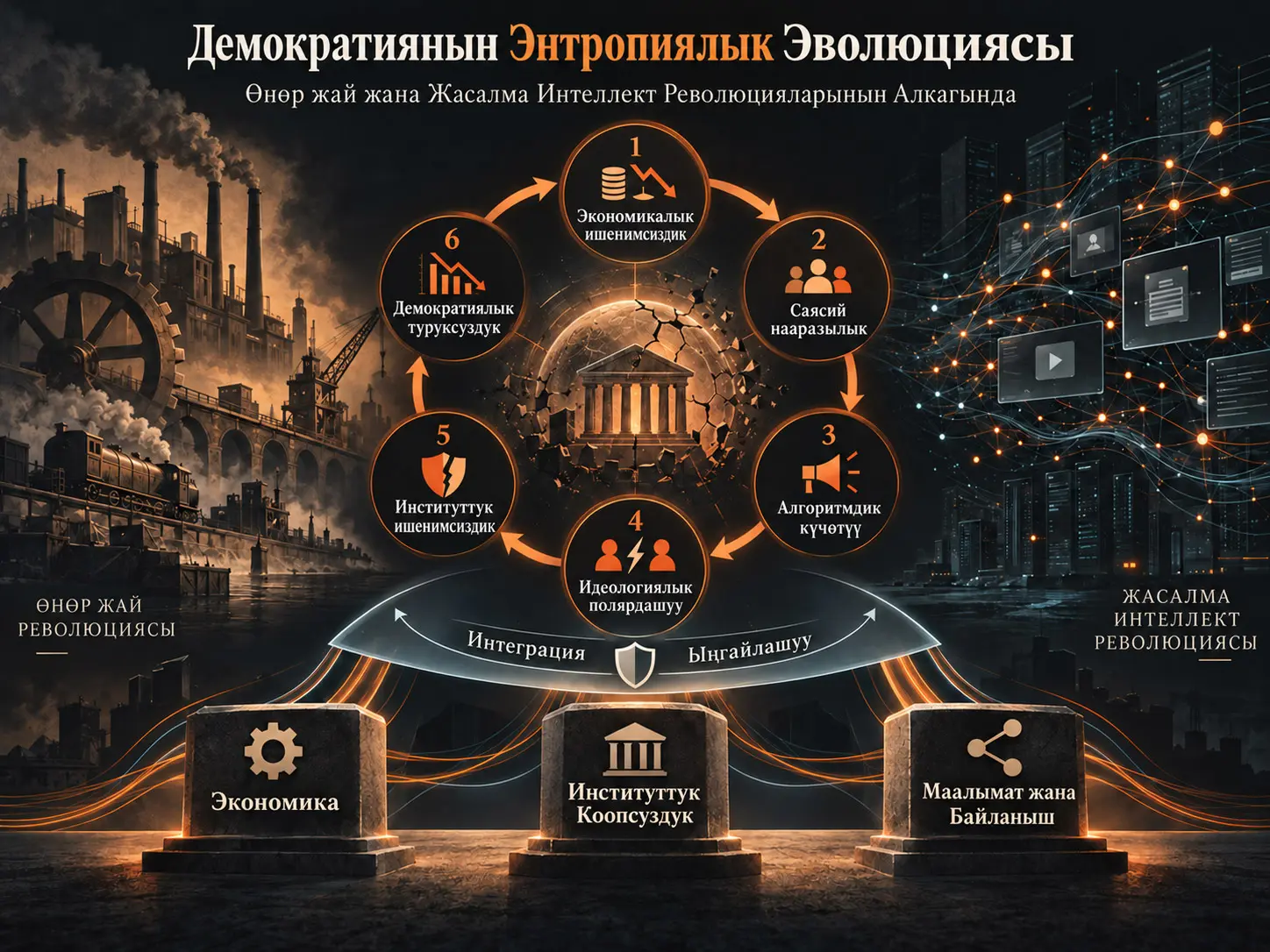 Энтропиялуу, Морт жана Пайда Болгон Система Катары Демократиянын Эволюциясы: Өнөр жай жана Жасалма Интеллект Революциялары