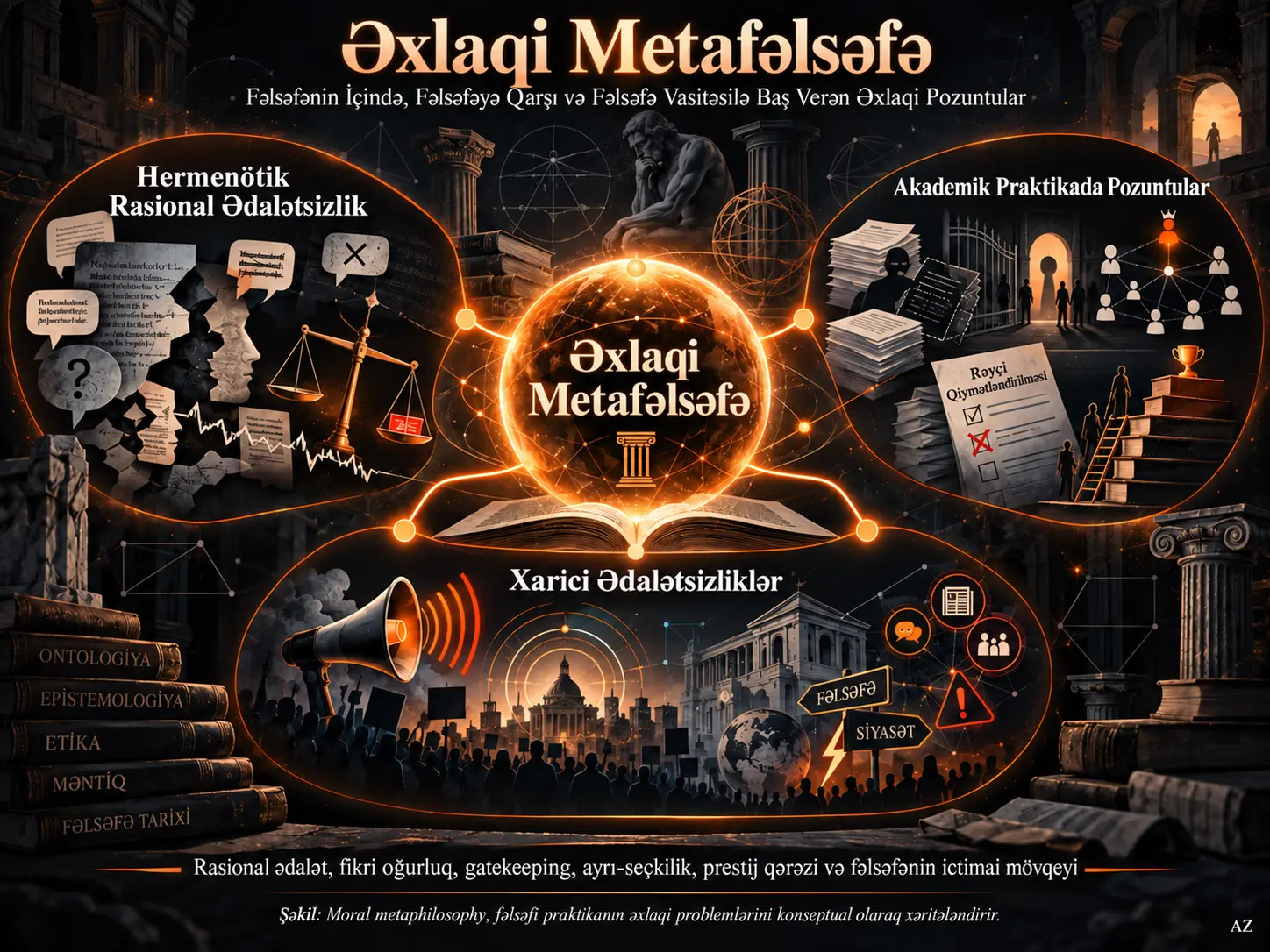 Əxlaqi Metafəlsəfə: Fəlsəfənin İçində, Fəlsəfəyə Qarşı və Fəlsəfə Vasitəsilə Baş Verən Əxlaqi Pozuntuların Tədqiqi