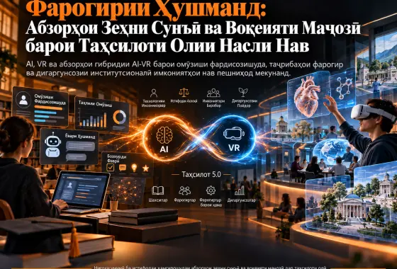 Фарогирии Ҳушманд: Абзорҳои Зеҳни Сунъӣ ва Воқеияти Маҷозӣ барои Таҳсилоти Олии Насли Нав