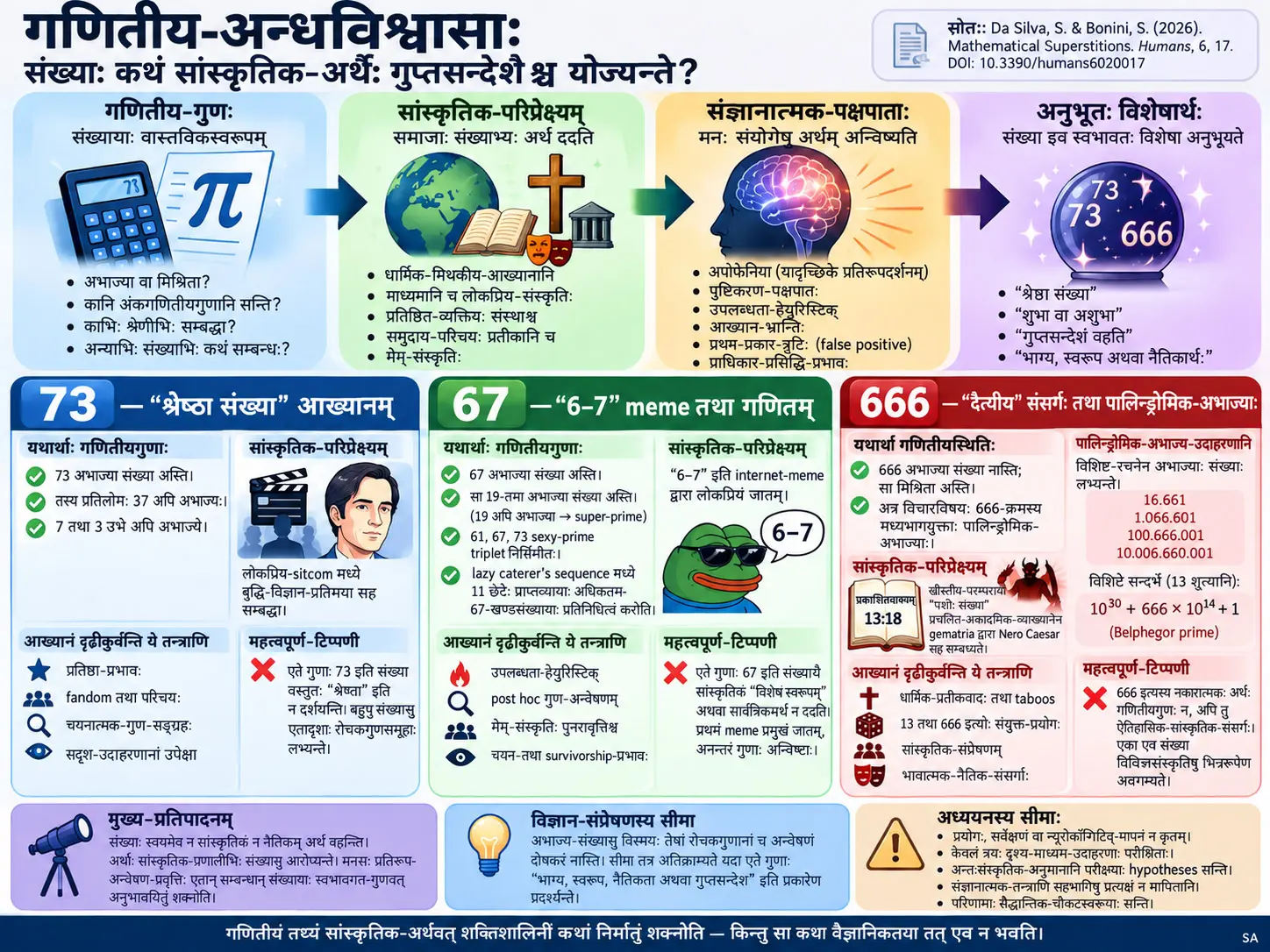 गणितीय-अन्धविश्वासाः: संख्यासु सांस्कृतिक-अर्थाः गुप्तसन्देशाश्च कथम् आरोप्यन्ते?
